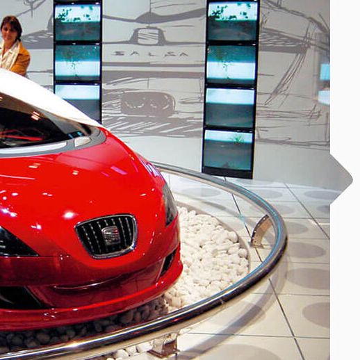 Das Konzeptauto SEAT Salsa in rot von 2000.