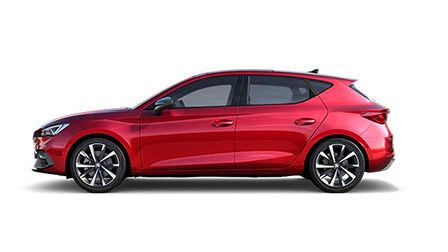 SEAT Leon in rot Seitenansicht