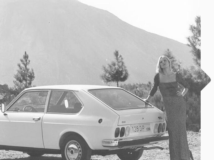 Der SEAT 128 von 1976.